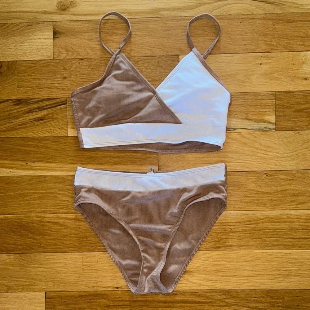 Two-Tone Bikini Set